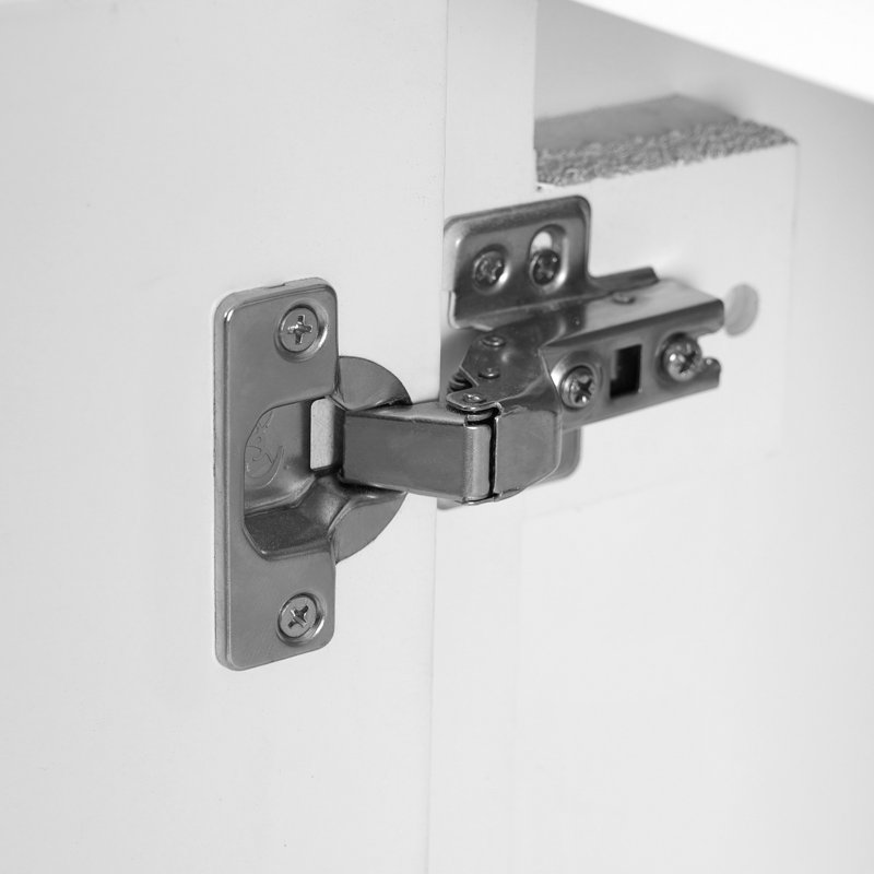 Grand meuble-lavabo en céramique blanche au design élégant pour les salles de bain compactes
