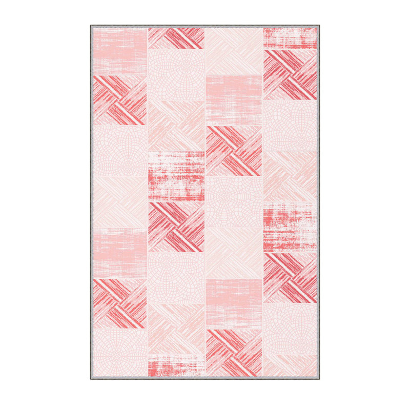 Stylish Hall Carpet (3.3 x 6.6 ft), 100% Polyester, 0.3 in Pile Height | Antibacterial, PVC Non-Slip Underside | 3D Digital Printing, Machine Washable | Perfect for Entryways & Living Spaces, Durable & Easy Care
