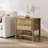 Pomodoro Rattan Nightstand With 2-Drawer And 1 Open Shelf-745178073-758447899