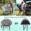 Jm-hkc-1016xl Quilted Moon Folding Camping Chair – Black-2313742