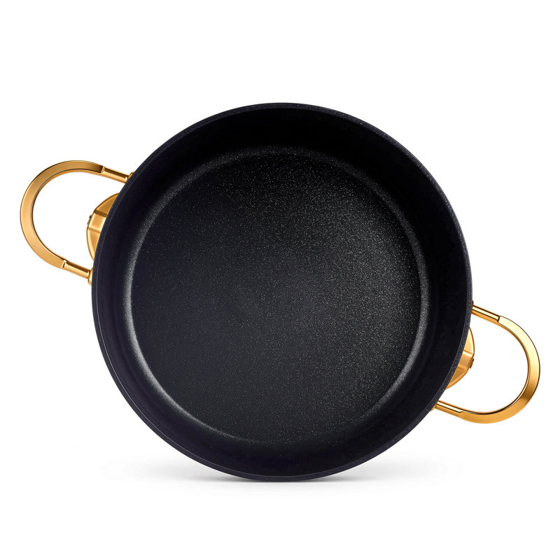 Caannasweis 7 Pieces Granite Nonstick Cookware Sets, Blue