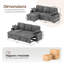 3 Seater Sofa Bed-155303071