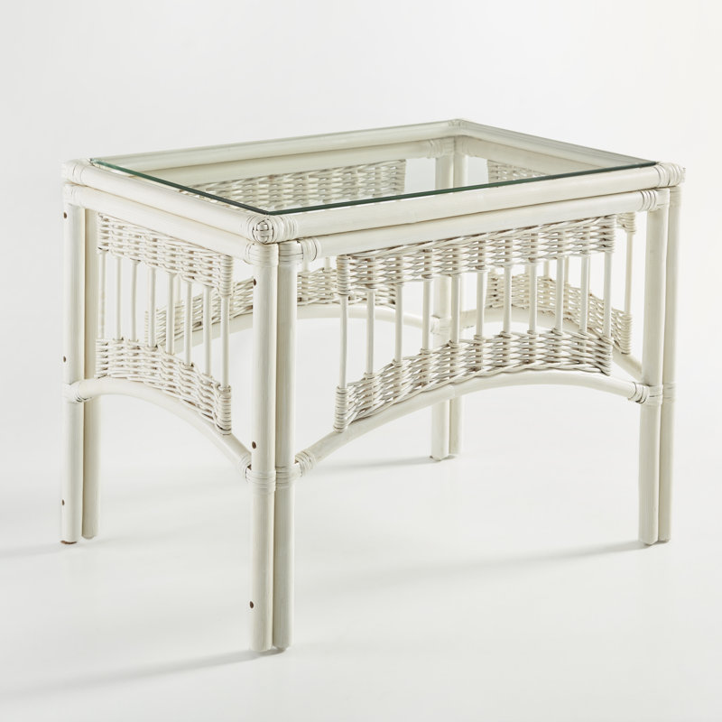 Table de bout Rigney, Blanc délavé