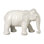 Moon White Ceramic Elephant Garden Figure [9.5 in. W x 20 in. L x 13.5 in. H]
