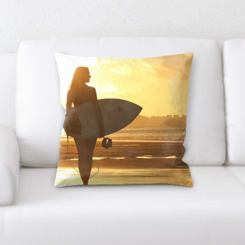 Microsuede Reversible Throw Pillow