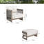 Fauteuils club avec repose-pieds et coussins Sereno-1833433400