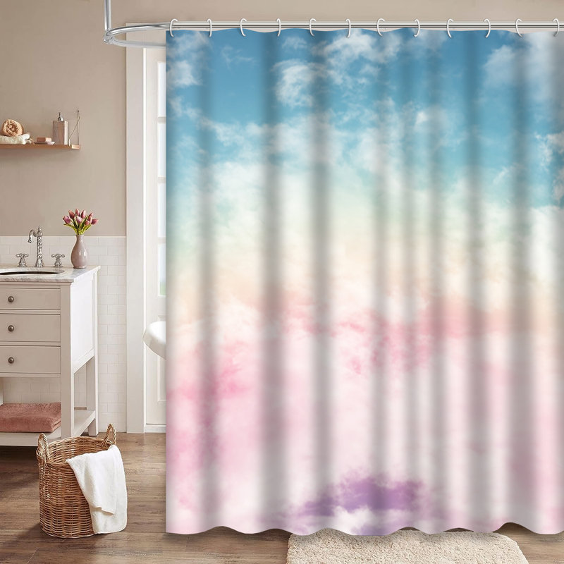 Rideau de douche Pastel, L 72 po x l 78 po