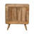 T-bar Ridged Chest, 3-Drawers, Light Brown