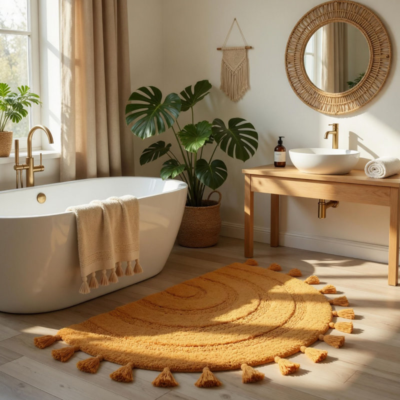 Tapis de bain Boho