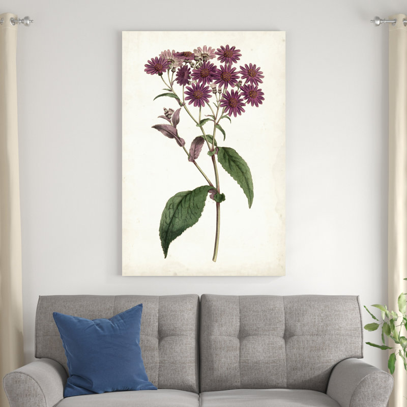 Lavande florale IV, H 48 po x l 32 po x P 1,25 po