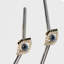 Evil eye metal straws