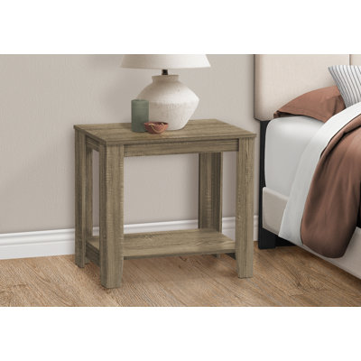 Table d'appoint transitionnelle en stratifié pour le salon ou la chambre à coucher (côté, table de bout, table de chevet, lampe) | Idée de cadeau