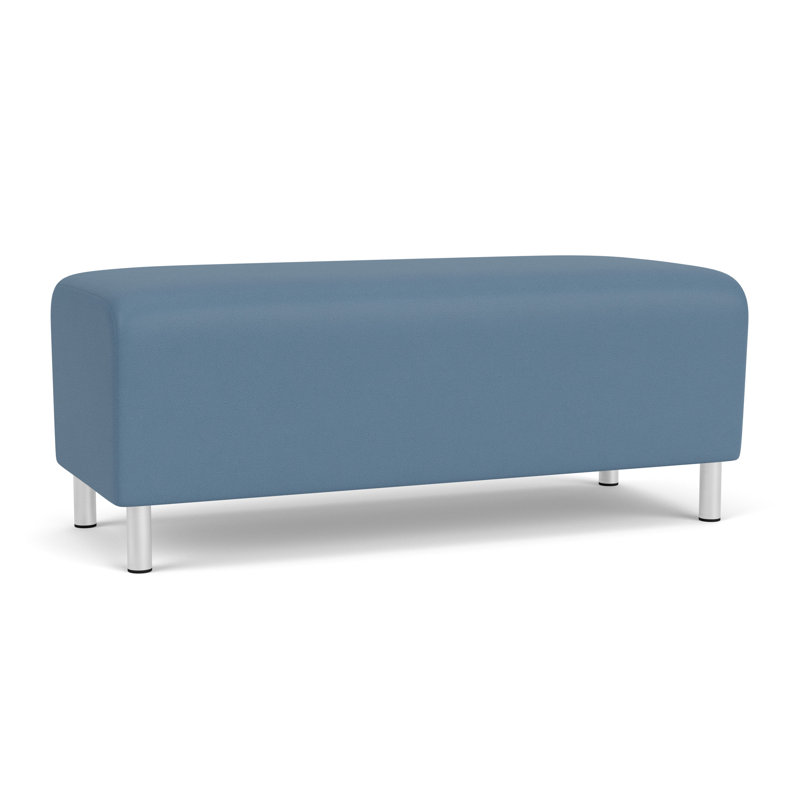 Banc de réception Ravenna, Acier brossé, Open House Quarry - bleu
