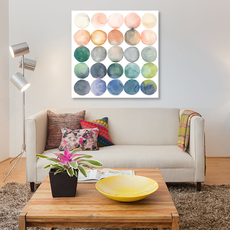 «Color Relations I», impression sur toile, H 37 po x l 37 po x P 1,5 po, Toile tendue