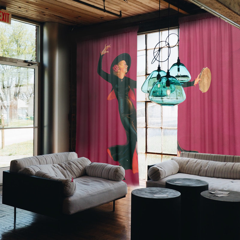 Blackout Curtain Panel Pair, 148 W x 300 D cm
