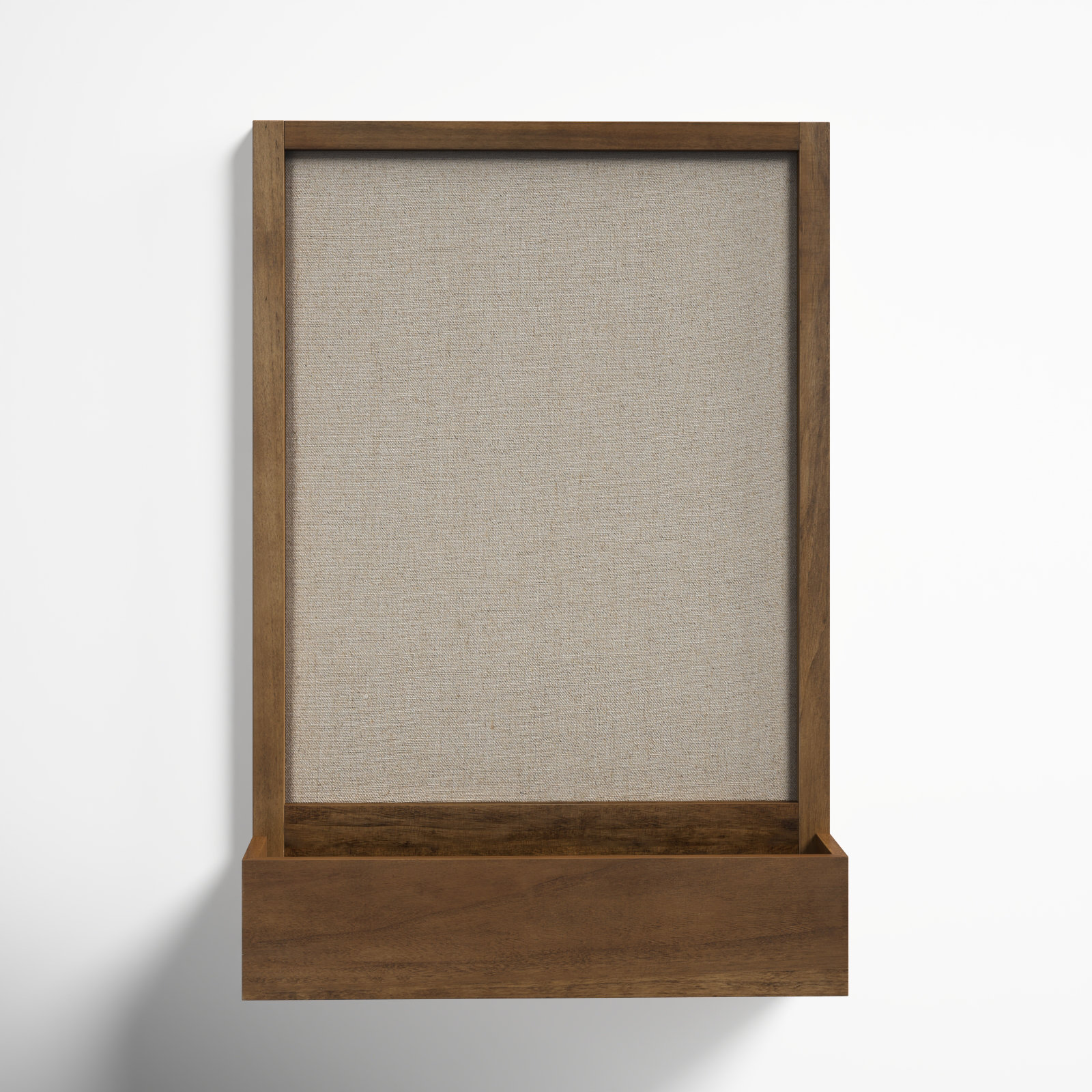 Wall Mounted Bulletin Board, Rustic Brown