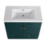 Lavabo de salle de bain autoportant en résine et 2 portes d'armoire à fermeture en douceur (emballage KD)-1503466424-1503466436