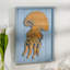 Décoration murale rustique en bois méduse