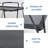 Geja Steel Wicker Bar Cart with Stools