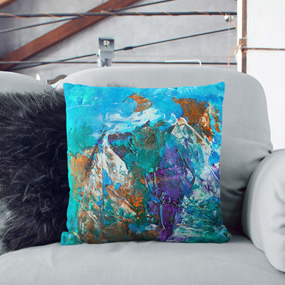 Abstract Square Throw Cushion