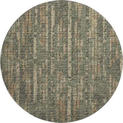 Premium Machine Washable Tiream Green Rug