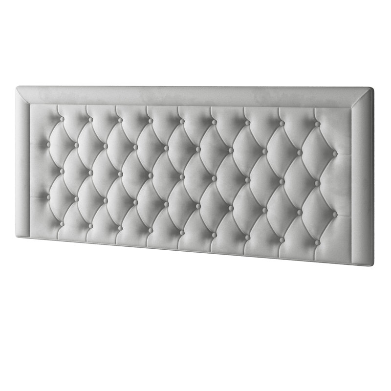 Scarborough Upholstered Headboard, Silver, Single (3')