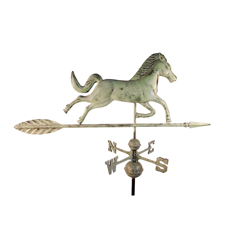 Girouette Bellmead, H 24 po x l 14 po x p 30 po, Vert-de-gris