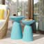 Charmante table d'appoint en métal avec attrait moderne et fabrication durable-1692698530