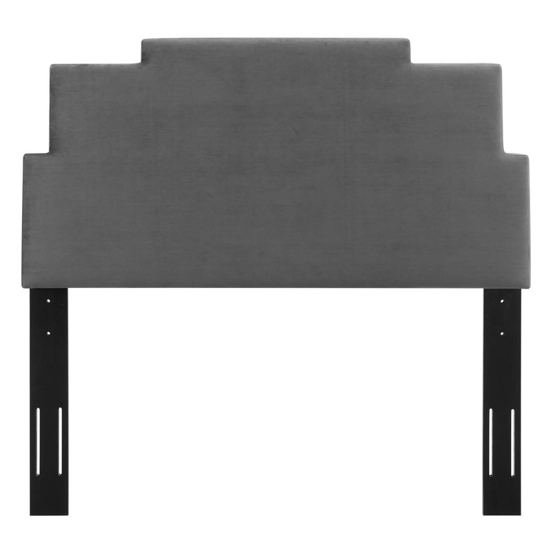 Modway Kasia Performance Velvet Headboard, Charcoal, King
