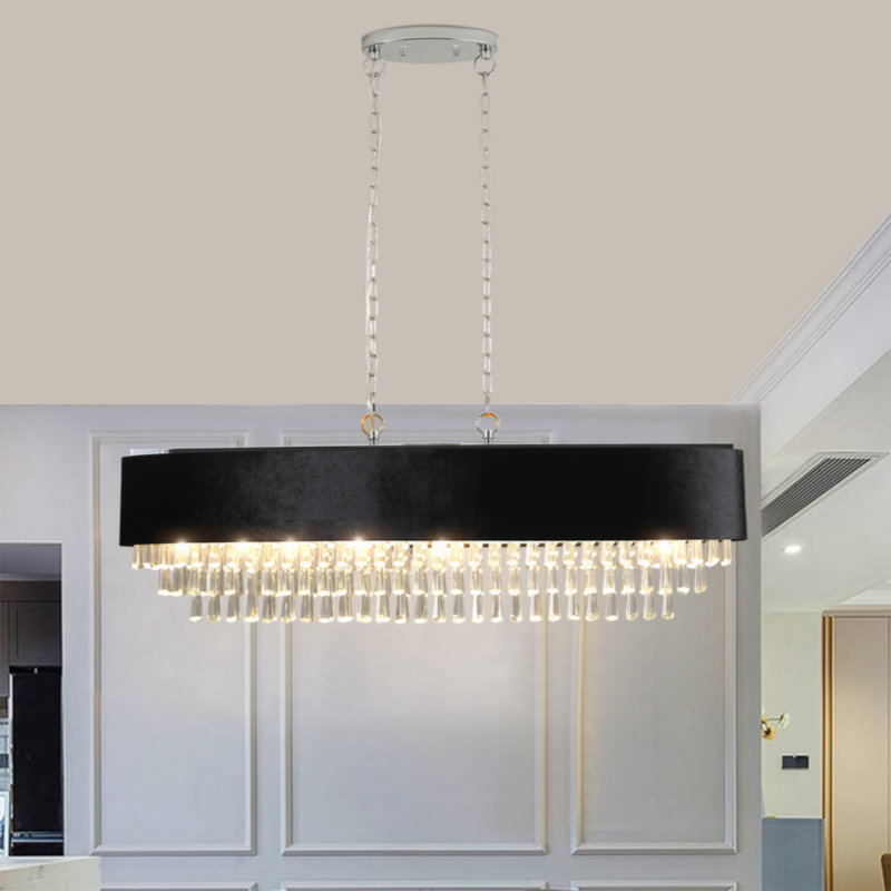 Luminaire suspendu en acier 8 lumières Kathalia