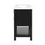 Ensemble de meuble-lavabo avec lavabo en céramique, ensemble de meuble-lavabo simple autoportant avec 5 tiroirs, armoire de rangement en bois massif-124302471