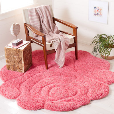 Kateleigh Novelty Hand Tufted Performance Floral Rug