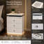 54 cm W Bedside Table