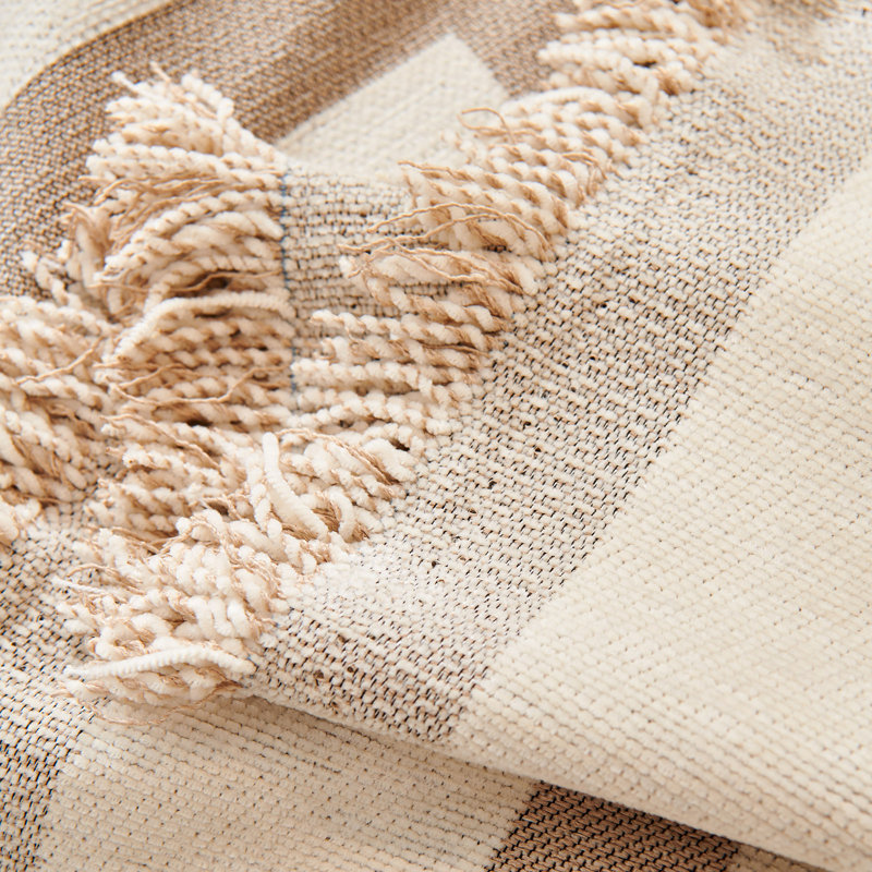 Housse pour canapé modulaire Boho Chenille, Kaki, H 91 po x l 150 po x P 0,2 po