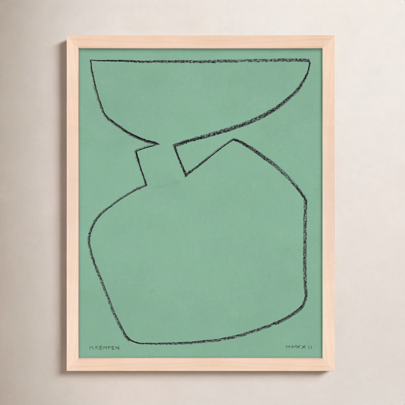 Sage 2 Print by Michael Kempen, 30" H x 24" W x 1.25" D, Maple