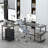 L-Shaped Metal Base Computer Desk-965506805-965506815