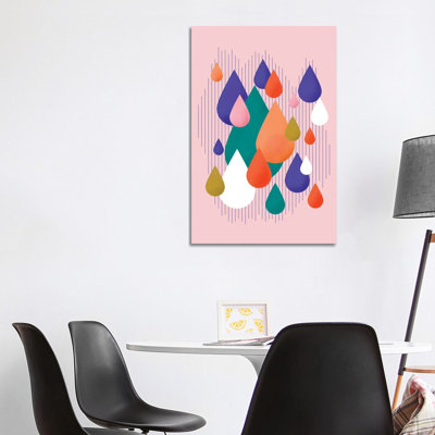 Colorful Rain Drops by Show Me Mars - Gallery-Wrapped Canvas Giclée on Canvas