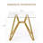 35.4" Square Tempered Glass Dining Table, Suitable For 2-4 People, Space-Saving Small Kitchen Dining Table, Equipped With Sturdy Metal Table Legs-1638125405