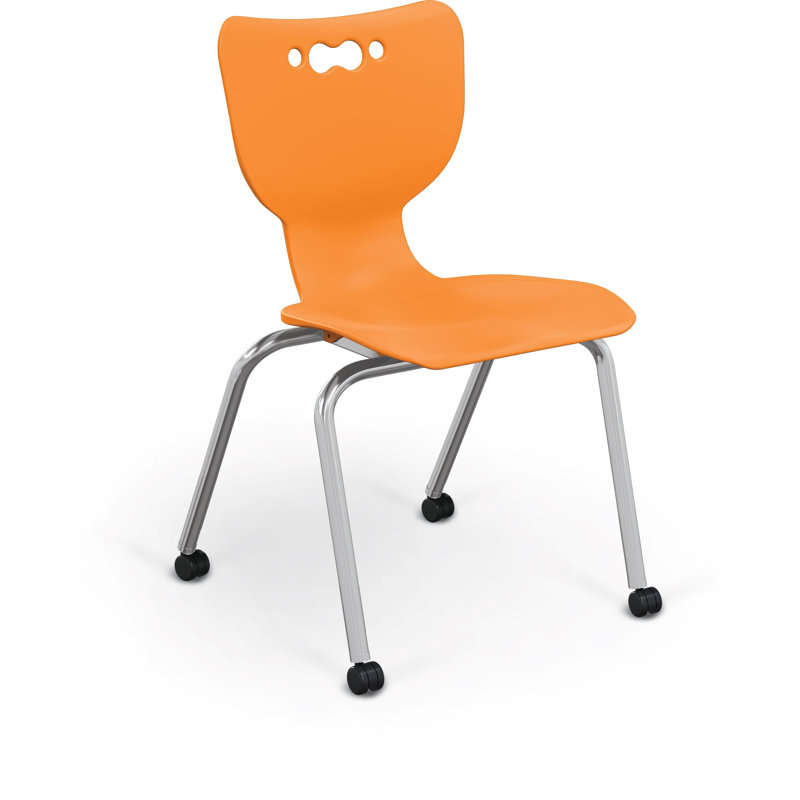 Fauteuil à roulettes Hierarchie, H 31,1 po x l 20,5 po x P 23,75 po, Orange