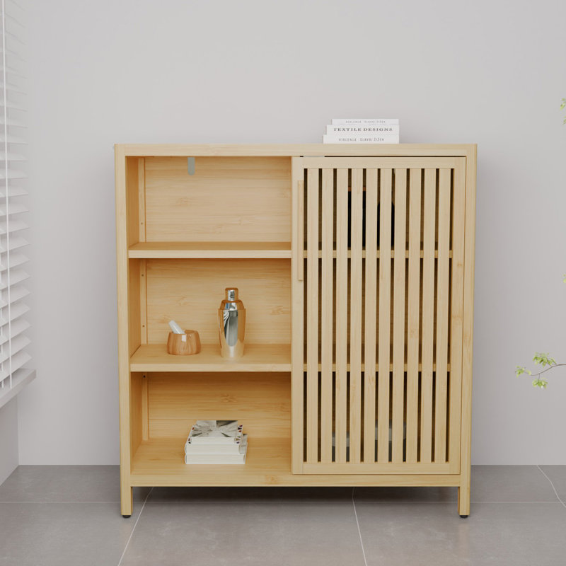 Armoire de rangement autoportante pour salle de bain