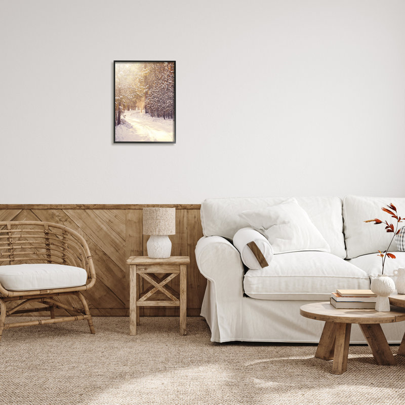 Conception d'art sur toile Stupell Industries Snowy Winter Path par Leah Straatsma, H 20 po x l 16 po x P 1,5 po