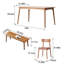 Table rectangulaire en bois massif domestique simple-1588660057-1588660058