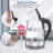 Electric Kettle, 1.8L Borosilicate Glass Tea Kettle With LED Light, Auto Shut-Off And Boil-Dry Protection Cordless Kettle Fast Boiling