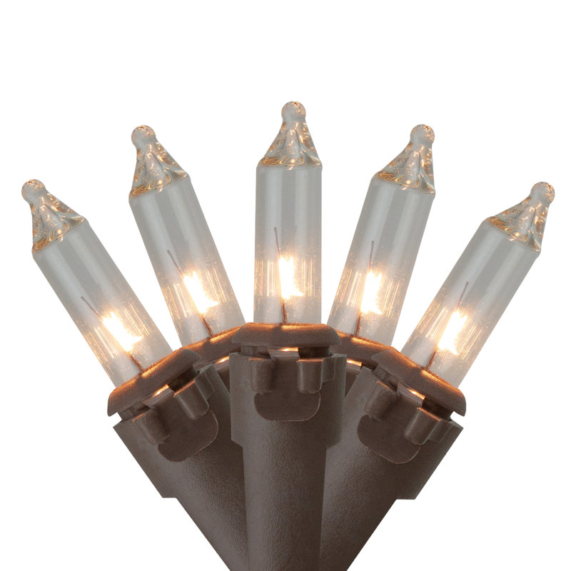 Mini Christmas String Light Set, Clear/Brown, 20