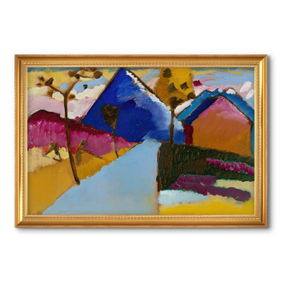 Kochel Straight Street, 1909-Wassily Kandinsky-Custom Framed Canvas
