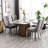 High Dining Chair , Gray Velvet, Stainless Steel Legs, Wing Back Shape, Foam Filled, Constructed With Rubberwood Modern Upholstered Pair, Back, Padding-857982677-857982665