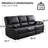 Nickki 81.5" W Faux Leather Manual Reclining Sofa-101140018