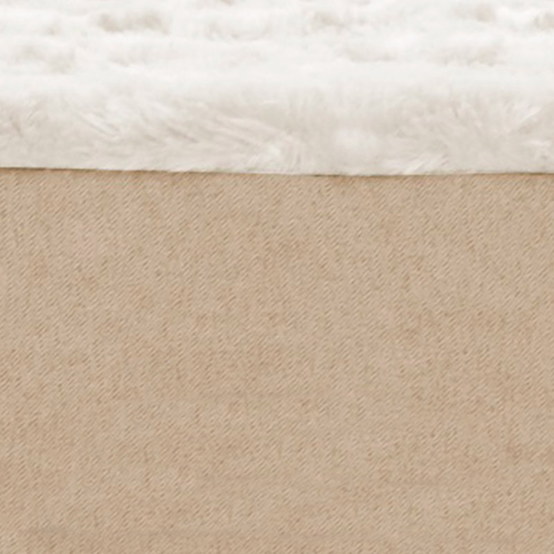Orthopedic Polyester Pet Bed, Cream, Large (36" W x 27" D x 3" H)