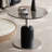 Oval Rockboard and Glass Coffee Table Set