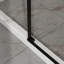 Porte de douche coulissante noire semi-mate l 60 po x H 72 po, verre trempé de 6 mm avec revêtement facile à nettoyer, performance imperméable, roulettes lisses en acier inoxydable à l'épreuve de la largeur réglable, éclaboussures